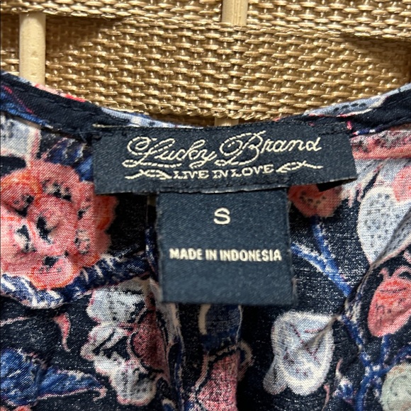 Lucky Brand Navy Floral Tank Top - Picture 3 of 6